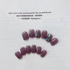 Grape purple wear manicure
