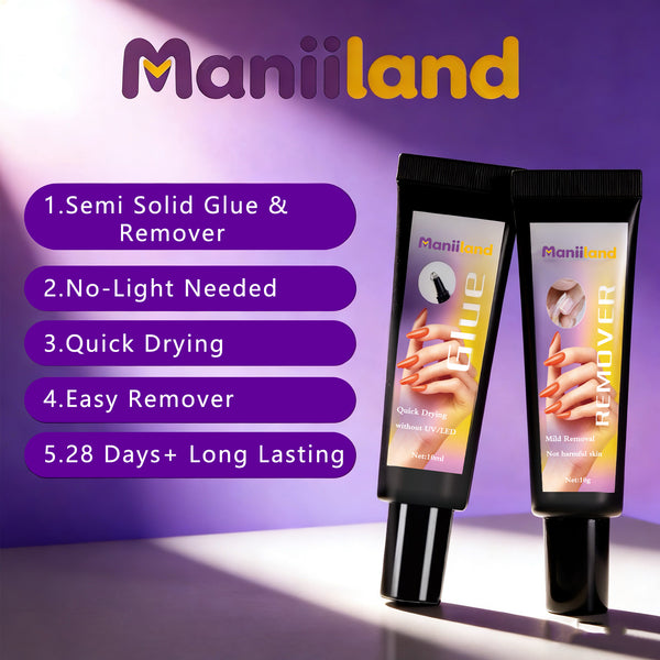 Semi Solid Nail Glue （No UV/LED Need）