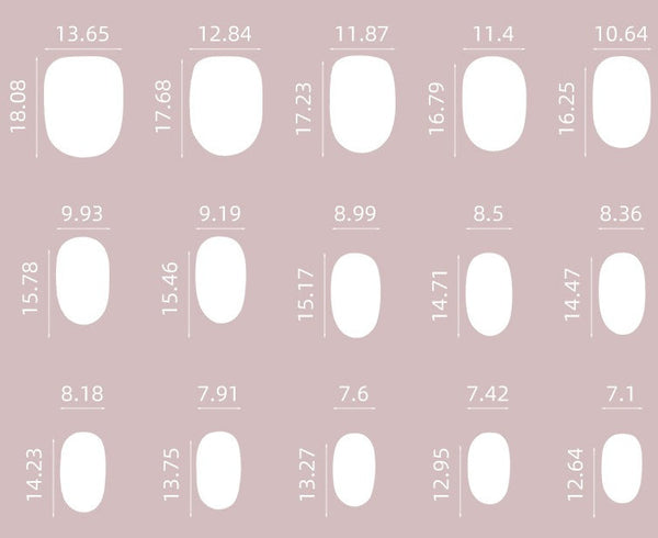 15 sizes/30 pcs press on nail