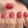 24pcs/Set Press On Nails Red