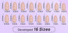32pcs/Set Press On Nails Gold End