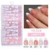 Five-color rectangular almond manicure 150 pieces
