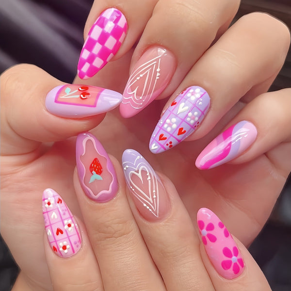 24pcs/Set Press On Nails