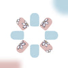 12 Sizes-24 Pcs Press On Nails C820