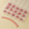 150 pieces seamless matte French fake nail