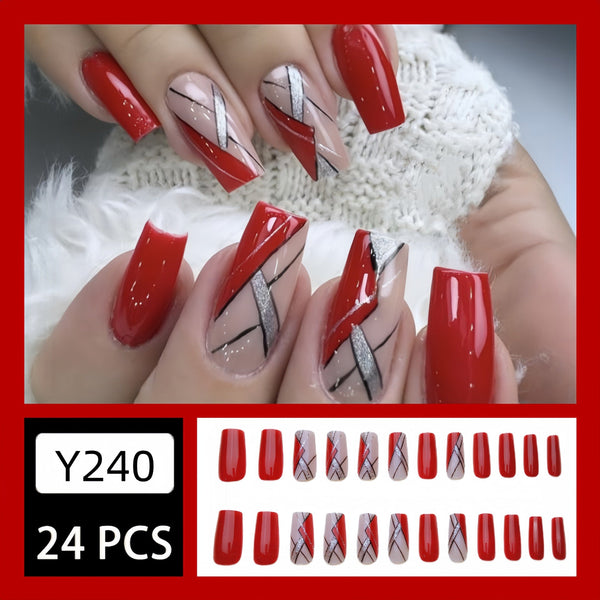 24pcs/Set Press On Nails