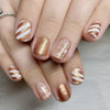 Glossy gold snowflake