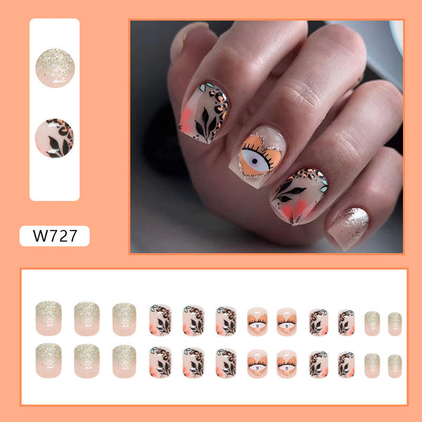 24pcs-set-press-on-nails W727