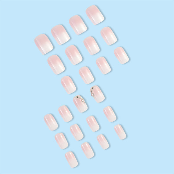 Gradient Jelly Powder Nail （press on nail）