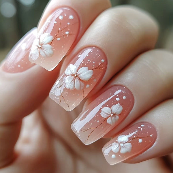 Pink gradual change flower