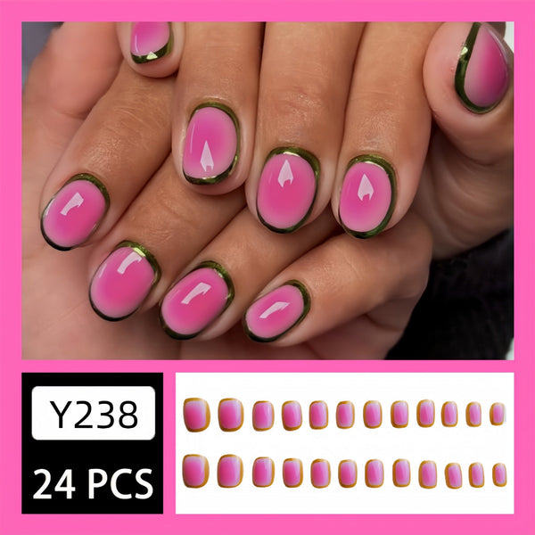 24pcs/Set Press On Nails