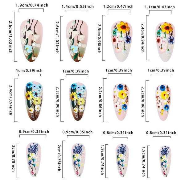 24pcs/Set Press On Nails