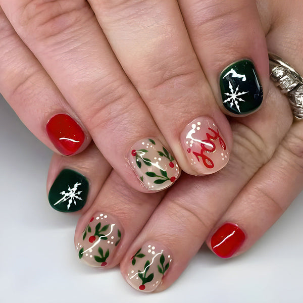 Snowflake manicure