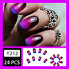 24pcs/Set Press On Nails Y212