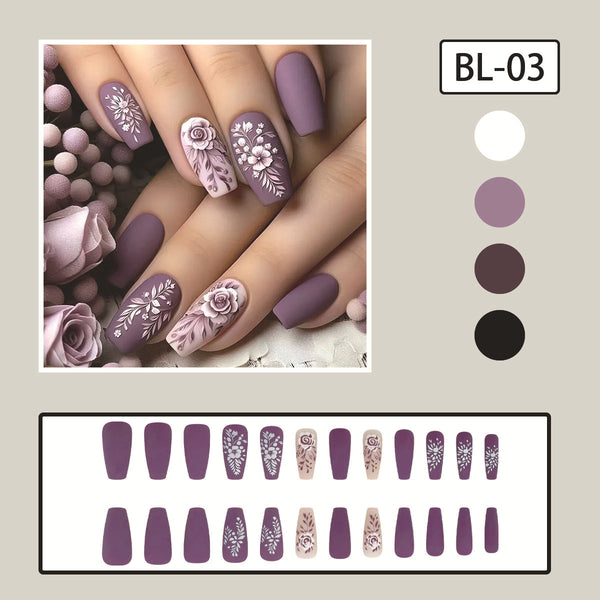 24pcs/Set Press On Nails