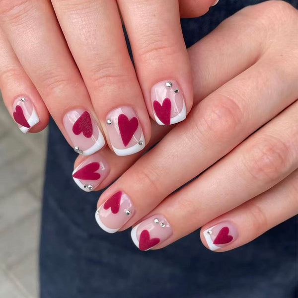 Glitter Love White French