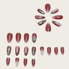 24pcs-set-press-on-nails christmas tree snowflake