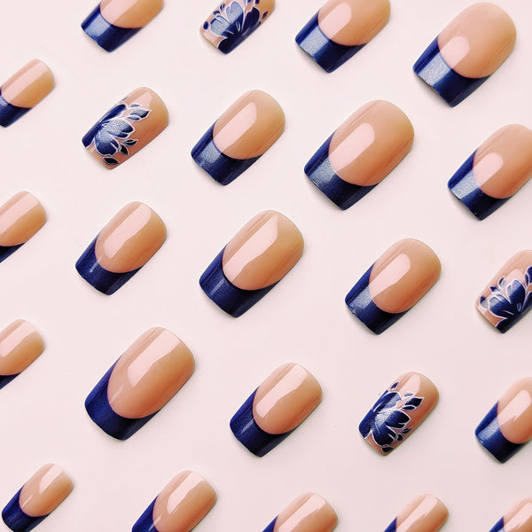 12 Sizes-24 Pcs Press On Nails skin tone