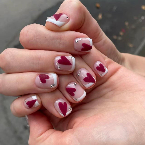 Glitter Love White French