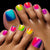 Pedicure fake nail Y596