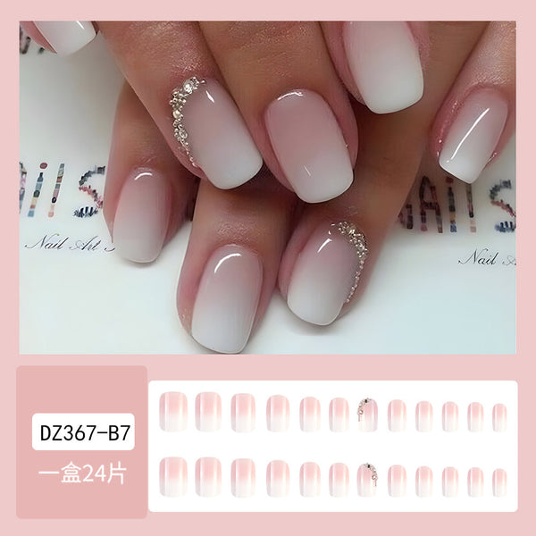 Gradient Jelly Powder Nail （press on nail）
