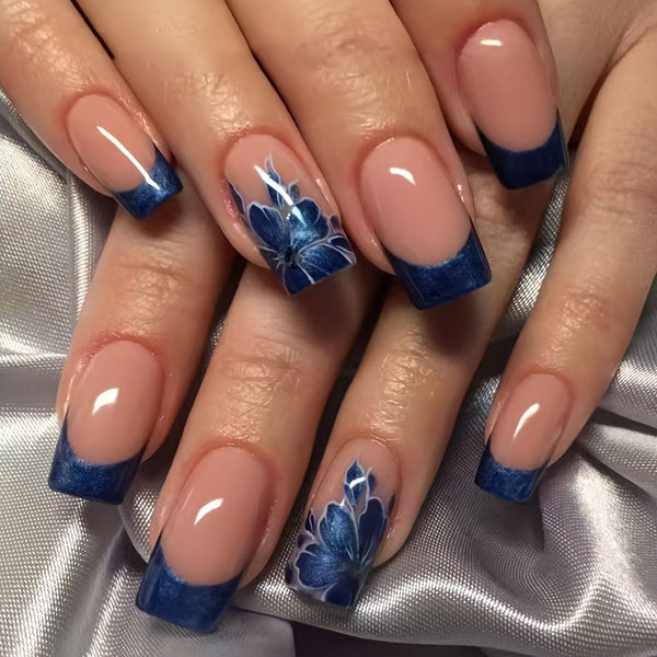 12 Sizes-24 Pcs Press On Nails skin tone