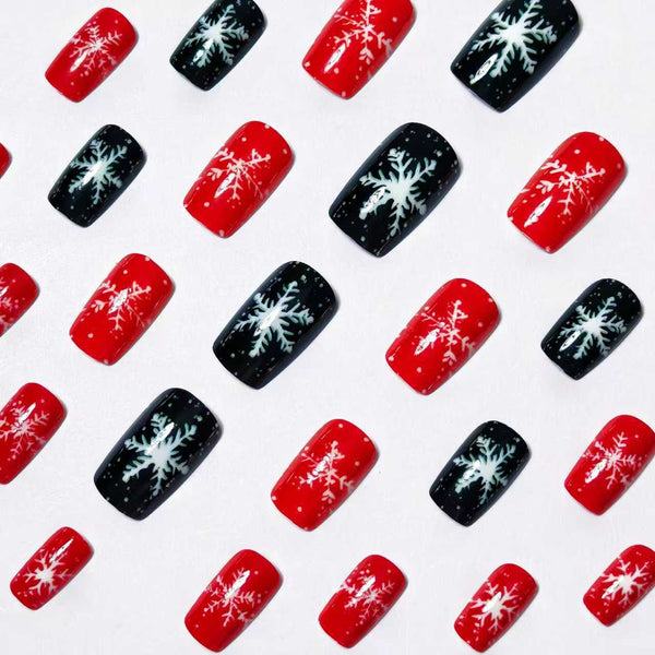 12 Sizes-24 Pcs Press On Nails W-316