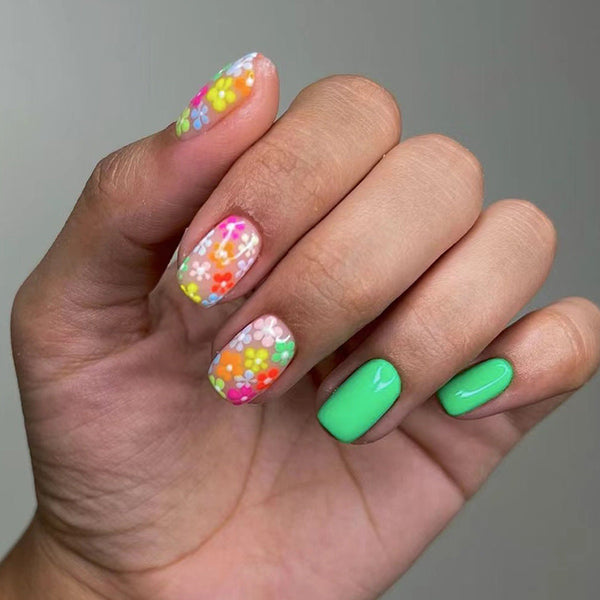 12 Sizes-24 Pcs Press On Nails C344