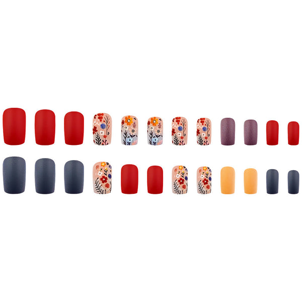 12 Sizes-24 Pcs Press On Nails DY1649-B7