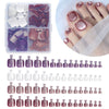 120 pcs Mixed Cat's Eye Toenail Tablets Pedicure