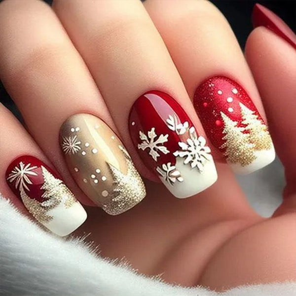 12 Sizes-24 Pcs Press On Nails Y365