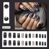12 Sizes-24 Pcs Press On Nails W1819