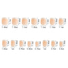 150 pieces seamless matte French fake nail