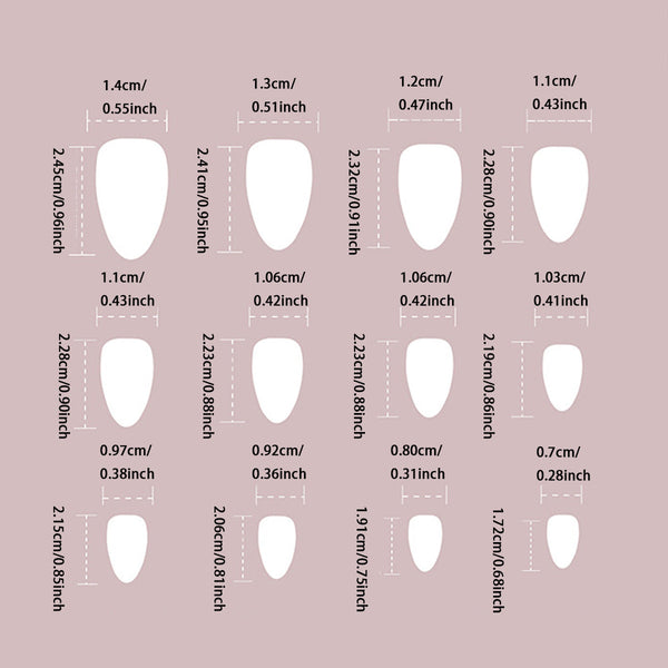 24pcs-set-press-on-nails M31