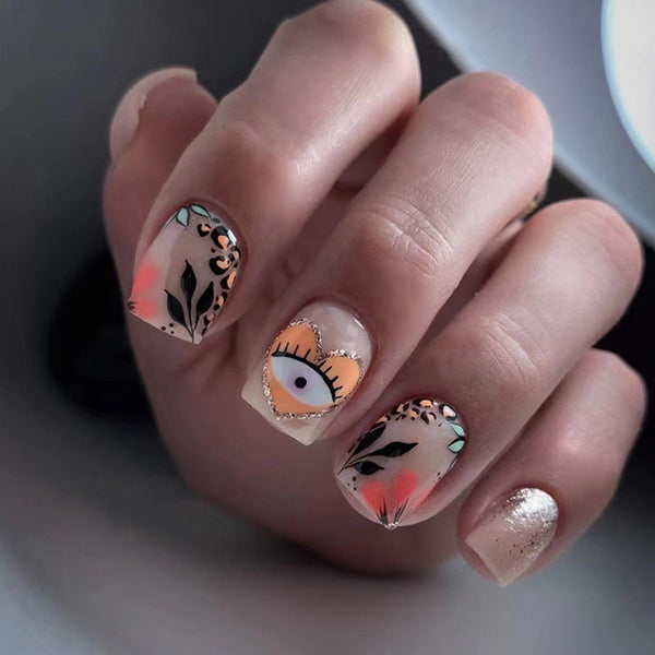 24pcs-set-press-on-nails W727