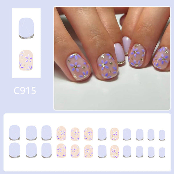 24pcs/Set Press On Nails