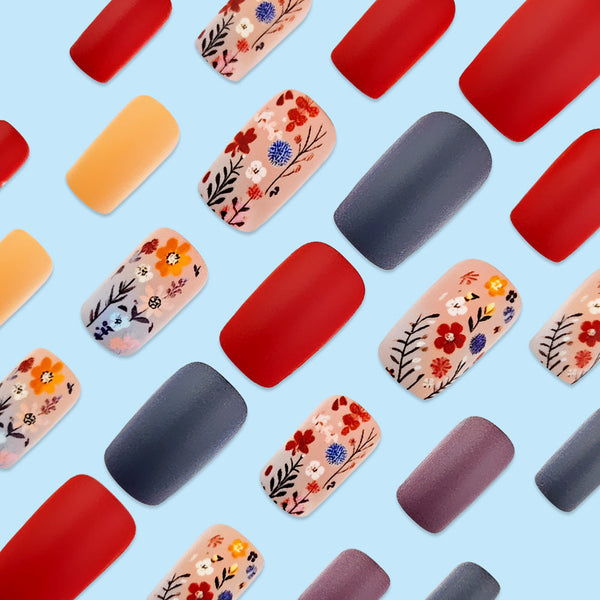 12 Sizes-24 Pcs Press On Nails DY1649-B7