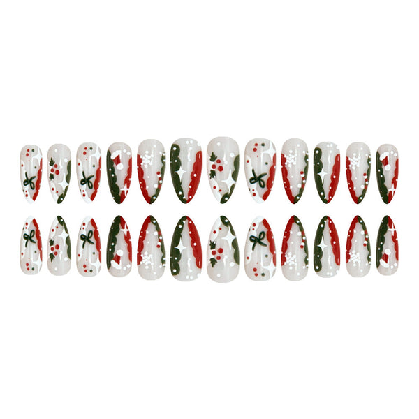 24pcs/Set Press On Nails JB991