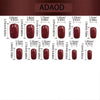 24pcs/Set Press On Nails White and Navy