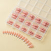 150 pieces seamless matte French fake nail