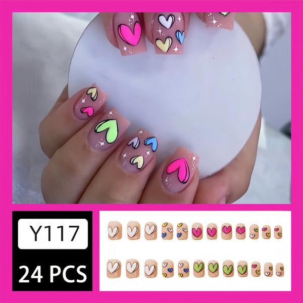 24pcs/Set Press On Nails