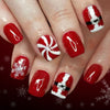 Red windmill snowflake
