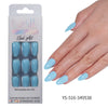 32 Pcs Aurora fine flash short almond manicure
