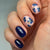 Blue and white porcelain nail patches