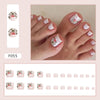 Diamond sparkle ins-style fake nails pedicure F055