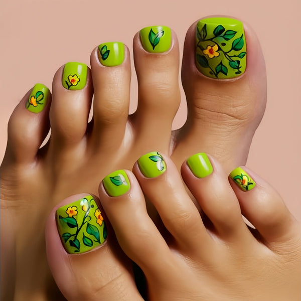 Pedicure fake nail Y593