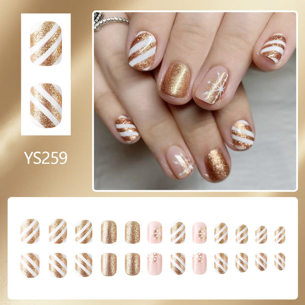Glossy gold snowflake
