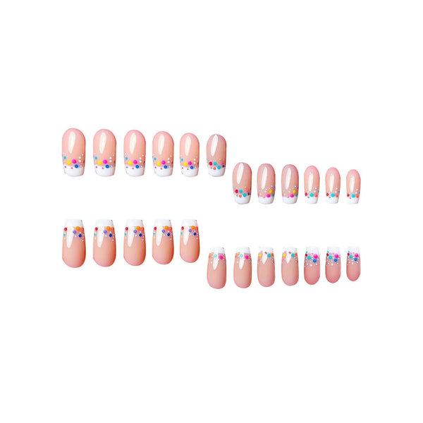24pcs/Set Press On Nails L35