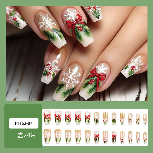 12 Sizes-24 Pcs Press On Nails FY163-B7