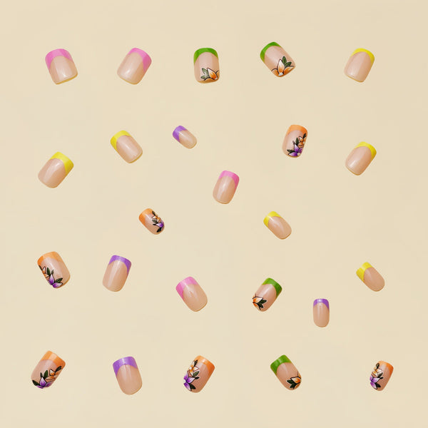 24pcs/Set Press On Nails Y120